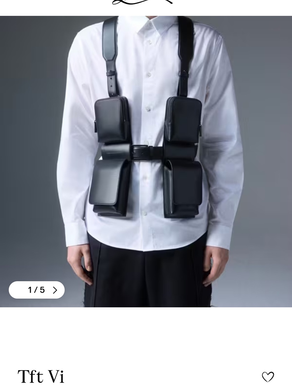 Christian Louboutin leather harness bag